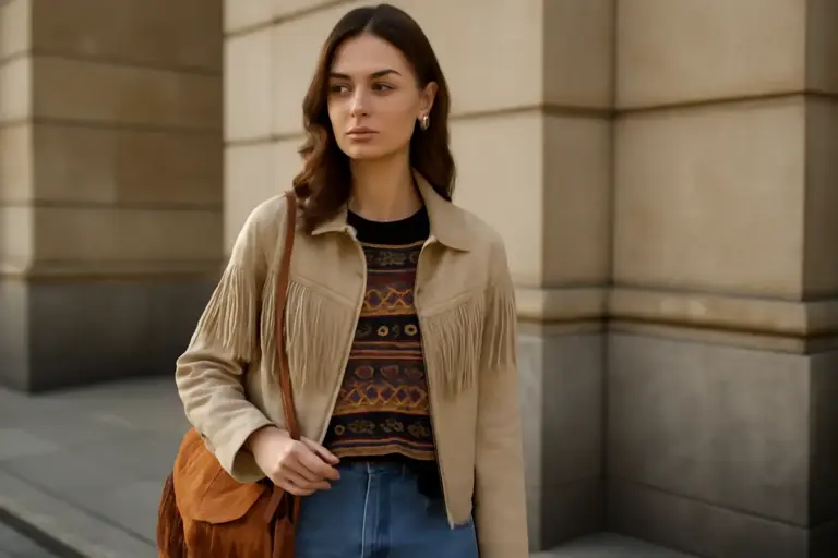 Frange e dettagli folk di tendenza: quando inserirli per dare carattere all’outfit senza appesantirlo